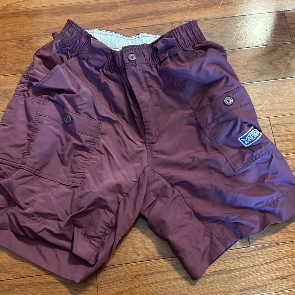 Men’s Aftco maroon shorts size 30 waist